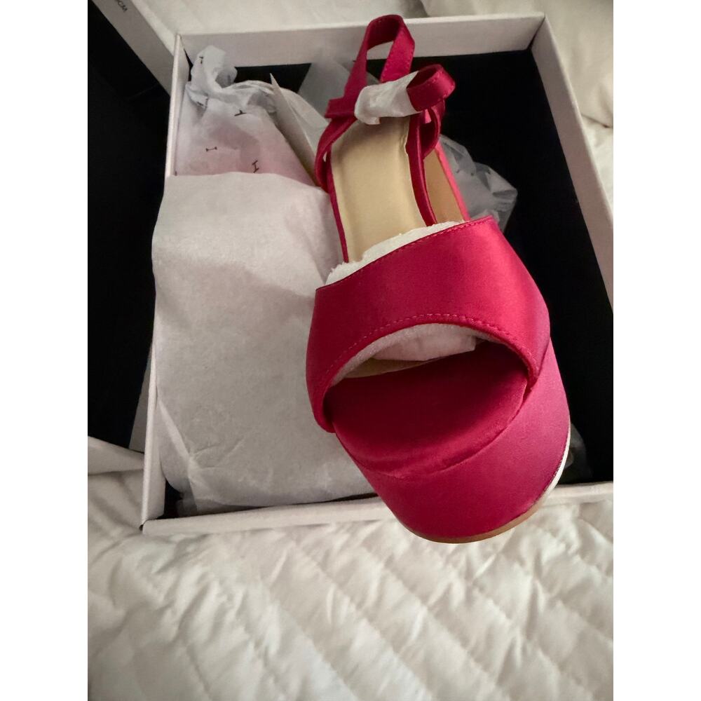 New Halston harbour pink platform heels size 6.5 - Picture 5 of 5